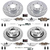 Power Stop 03-08 BMW Z4 Front & Rear Z26 Street Warrior Brake Kit (1x psbK962-26, 1x psbK869-26) thumbnail 4