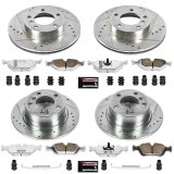 Power Stop 03-05 BMW Z4 Front & Rear Z26 Street Warrior Brake Kit (1x psbK497-26, 1x psbK5130-26) thumbnail 4