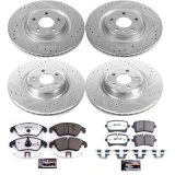 Power Stop 14-18 Audi A6 Front & Rear Z26 Street Warrior Brake Kit (1x psbK6139-26, 1x psbK6140-26) thumbnail 9