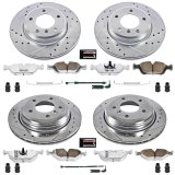 Power Stop 01-05 BMW 325xi Front & Rear Z26 Street Warrior Brake Kit (1x psbK2970-26, 1x psbK868-26) thumbnail 4