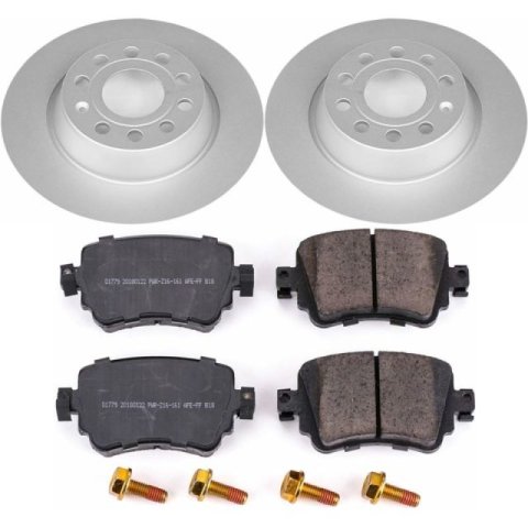Power Stop 17-18 Volkswagen Golf Front & Rear Z23 Evolution Sport Coated Brake Kit (1x psbCRK7707, 1x psbCRK7082)