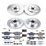 Power Stop 2006 Mercedes-Benz E500 Front & Rear Z23 Evolution Sport Brake Kit (1x psbK5322, 1x psbK7768) thumbnail 8