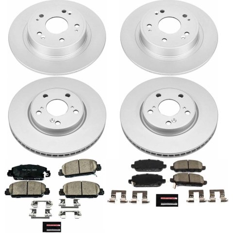 Power Stop 16-18 Honda HR-V Front & Rear Z17 Evolution Geomet Coated Brake Kit (1x psbCRK6777, 1x psbCRK7340) thumbnail 4