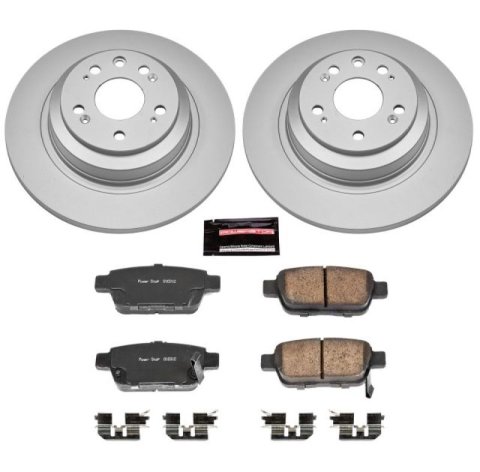 Power Stop 09-14 Acura TL Front & Rear Z17 Evolution Geomet Coated Brake Kit (1x psbCRK5854, 1x psbCRK5855) thumbnail 7