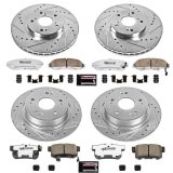 Power Stop 06-07 Honda Accord Front & Rear Z26 Street Warrior Brake Kit (1x psbK2292-26, 1x psbK3128-26) thumbnail 3