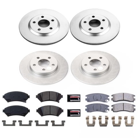 Power Stop 2005 Cadillac DeVille Front & Rear Z17 Evolution Geomet Coated Brake Kit (1x psbCRK5137, 1x psbCRK1566) thumbnail 2
