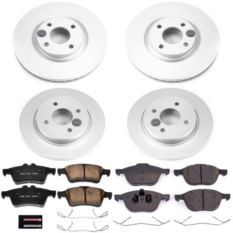 Power Stop 2018 Ford EcoSport Front & Rear Z17 Evolution Geomet Coated Brake Kit (1x psbCRK7884, 1x psbCRK7898) thumbnail 5