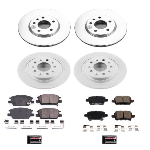 Power Stop 2018 Chevrolet Equinox Front & Rear Z17 Evolution Geomet Coated Brake Kit (1x psbCRK7721, 1x psbCRK7400) thumbnail 7