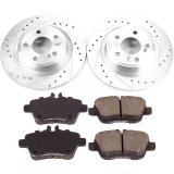 Power Stop 2017 Mercedes-Benz SLC300 Front & Rear Z23 Evolution Sport Brake Kit (1x psbK6895, 1x psbK7496) thumbnail 2