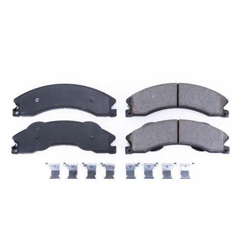 Power Stop 2011 GMC Sierra 3500 HD Front & Rear Z2017 Coated Brake Kit (2x psbAR82155EVC, 2x psbAR82153EVC, 2x psb17-1411)