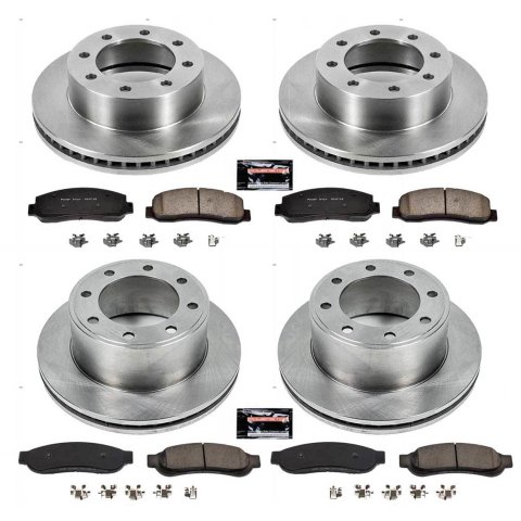 Power Stop 2010 Ford F-350 Super Duty Front & Rear Autospecialty Brake Kit (2x psbAR85116, 2x psbAR85107, 1x psb17-1069, 1x psb17-1334)