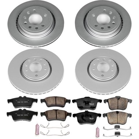 Power Stop 2008 Saab 9-3 Front & Rear Z23 Evolution Sport Coated Brake Kit (1x psbCRK5698, 1x psbCRK5349) thumbnail 8