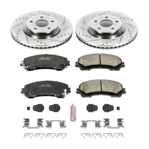 Power Stop 18-19 Infiniti Q50 Front & Rear Z23 Evolution Sport Brake Kit (1x psbK6944, 1x psbK8021) thumbnail 4