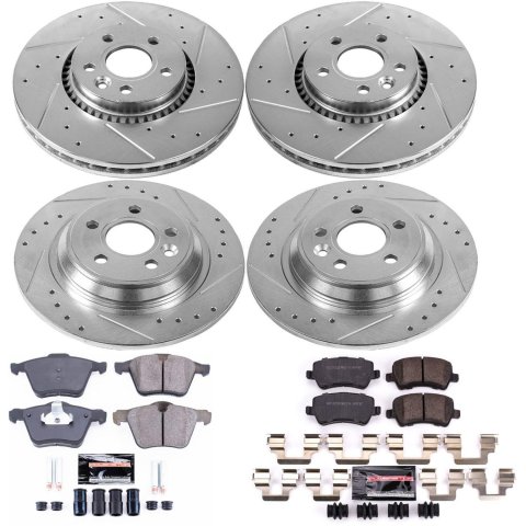 Power Stop 17-18 Volvo S60 Front & Rear Z23 Evolution Sport Brake Kit (1x psbK4704, 1x psbK4698) thumbnail 4