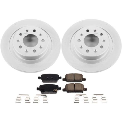 Power Stop 16-18 Chevrolet Malibu Front & Rear Z17 Evolution Geomet Coated Brake Kit (1x psbCRK7722, 1x psbCRK7400) thumbnail 2