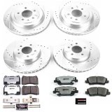 Power Stop 13-15 Cadillac ATS Front & Rear Z26 Street Warrior Brake Kit (1x psbK6389-26, 1x psbK6385-26) thumbnail 4