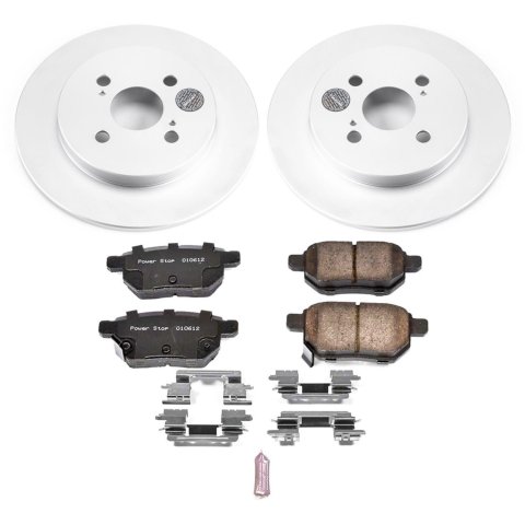 Power Stop 12-18 Toyota Yaris Front & Rear Z17 Evolution Geomet Coated Brake Kit (1x psbCRK6104, 1x psbCRK6106) thumbnail 5