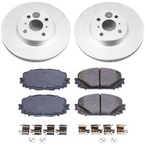 Power Stop 12-18 Toyota Yaris Front & Rear Z17 Evolution Geomet Coated Brake Kit (1x psbCRK6104, 1x psbCRK6106) thumbnail 6