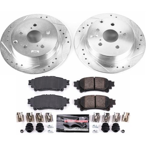 Power Stop 12-17 Toyota Prius V Front & Rear Z23 Evolution Sport Brake Kit (1x psbK258, 1x psbK6099) thumbnail 5