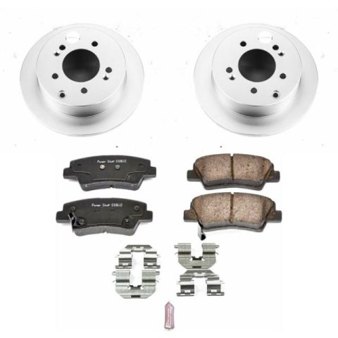 Power Stop 12-13 Kia Soul Front & Rear Z17 Evolution Geomet Coated Brake Kit (1x psbCRK5916, 1x psbCRK165) thumbnail 7
