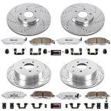 Power Stop 11-14 Nissan Murano Front & Rear Z26 Street Warrior Brake Kit (1x psbK2427-26, 1x psbK5263-26) thumbnail 4