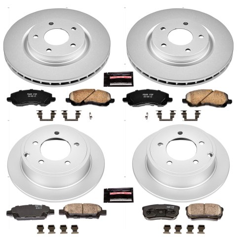 Power Stop 11-14 Chrysler 200 Front & Rear Z17 Evolution Geomet Coated Brake Kit (1x psbCRK3033, 1x psbCRK3032) thumbnail 4