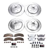 PowerStop Z36 Truck and Tow Brake Upgrade Kits for 2010-2017 EXPEDITION, NAVIGATOR - K5577-36 Rotor/Pad, 1-Click, Z36, Iron, Drilled/Slotted, Carbon Ceramic Pad, Front/Rear, Ford, Lincoln, Kit thumbnail 3