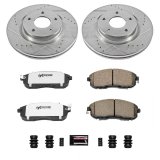 Power Stop 07-10 Nissan Altima Front & Rear Z26 Street Warrior Brake Kit (1x psbK7864-26, 1x psbK241-26) thumbnail 7