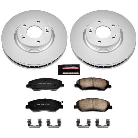 Power Stop 07-09 Hyundai Santa Fe Front & Rear Z17 Evolution Geomet Coated Brake Kit (1x psbCRK4665, 1x psbCRK4694) thumbnail 9