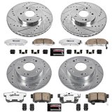 Power Stop 04-08 Acura TSX Front & Rear Z26 Street Warrior Brake Kit (1x psbK2292-26, 1x psbK2391-26) thumbnail 3
