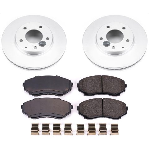 Power Stop 04-06 Mazda MPV Front & Rear Z17 Evolution Geomet Coated Brake Kit (1x psbCRK4601, 1x psbCRK1184) thumbnail 6