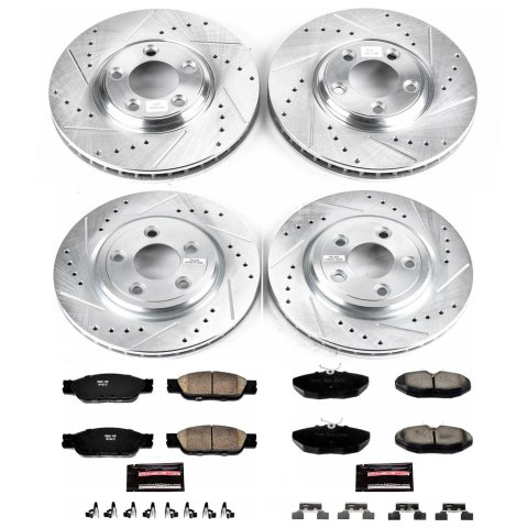 Power Stop 03-04 Jaguar S-Type Front & Rear Z23 Evolution Sport Brake Kit (1x psbK3141, 1x psbK1353) thumbnail 8