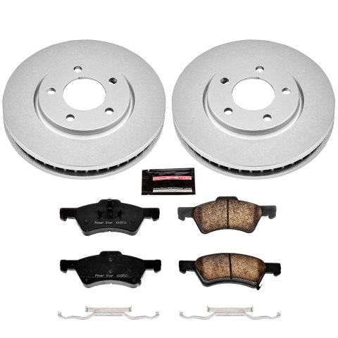 Power Stop 01-07 Chrysler Town & Country Front & Rear Z17 Evolution Geomet Coated Brake Kit (1x psbCRK5248, 1x psbCRK5247) thumbnail 5