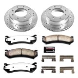PowerStop Z36 Truck and Tow Brake Upgrade Kits K2023-36 Rotors/Pads, Tow, Drilled/Slotted, Iron, Zinc Plated, Front/Rear, Chevy, GMC, Hummer, Kit thumbnail 4