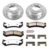 PowerStop Z36 Truck and Tow Brake Upgrade Kits K2023-36 Rotors/Pads, Tow, Drilled/Slotted, Iron, Zinc Plated, Front/Rear, Chevy, GMC, Hummer, Kit thumbnail 7