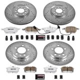 Power Stop 00-06 Audi TT Quattro Front & Rear Z26 Street Warrior Brake Kit (1x psbK3093-26, 1x psbK914-26) thumbnail 4