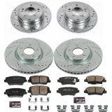Power Stop 12-17 Hyundai Azera Front & Rear Z23 Evolution Sport Brake Kit (1x psbK5381, 1x psbK6764) thumbnail 2