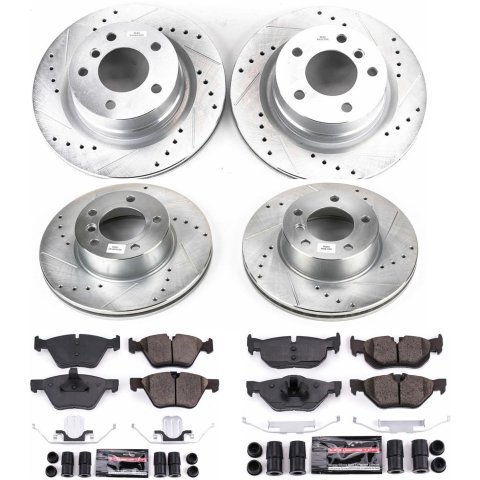 Power Stop 08-10 BMW 128i Front & Rear Z23 Evolution Sport Brake Kit (1x psbK5687, 1x psbK3087) thumbnail 1