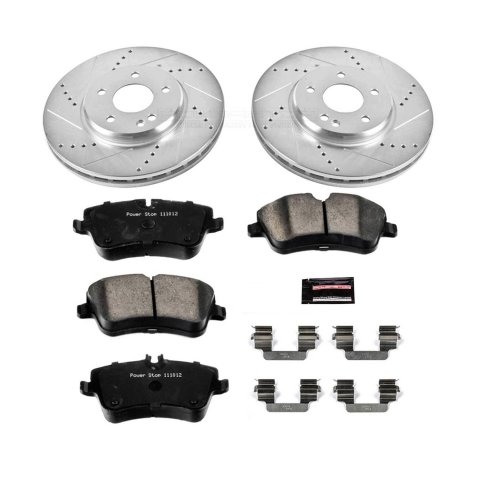 Power Stop 06-08 Mercedes-Benz SLK280 Front & Rear Z23 Evolution Sport Brake Kit (1x psbK368, 1x psbK6702) thumbnail 3