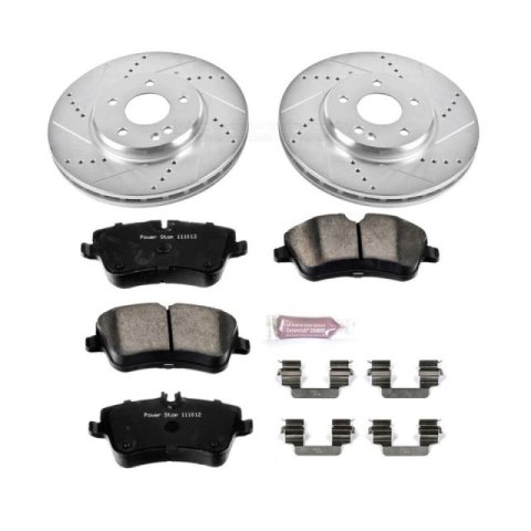 Power Stop 06-08 Mercedes-Benz SLK280 Front & Rear Z23 Evolution Sport Brake Kit (1x psbK368, 1x psbK6702) thumbnail 5