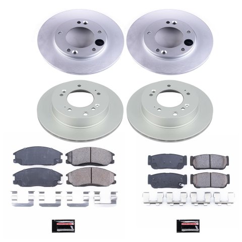 Power Stop 07-09 Kia Sorento Front & Rear Z17 Evolution Geomet Coated Brake Kit (1x psbCRK5908, 1x psbCRK5910) thumbnail 5