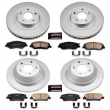 Power Stop 13-16 Hyundai Santa Fe Front & Rear Z17 Evolution Geomet Coated Brake Kit (1x psbCRK6951, 1x psbCRK7507) thumbnail 4