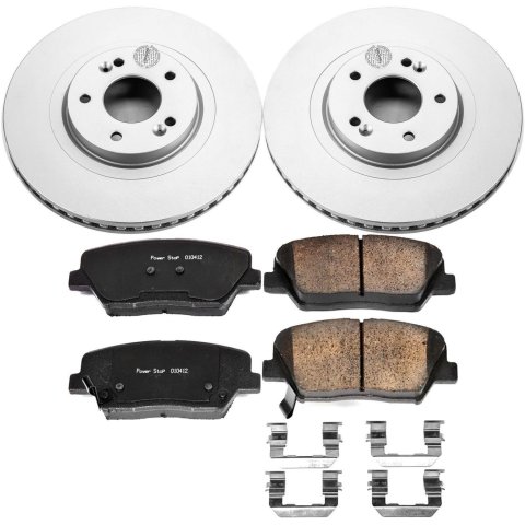 Power Stop 13-18 Hyundai Santa Fe Sport Front & Rear Z17 Evolution Geomet Coated Brake Kit (1x psbCRK7507, 1x psbCRK7064) thumbnail 3