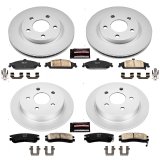 PowerStop Z17 Evolution Plus GEOMET Coated Brake Kits for 1999-2004 ALERO, 1999-2005 GRAND AM - CRK1552 Rotor and Pad Combos, Geomet Coated, Front and Rear, Solid Surface Rotors, Ceramic Pads, Oldsmobile, Pontiac, Kit thumbnail 1