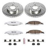Power Stop 99-04 Ford Mustang Front & Rear Z26 Street Warrior Brake Kit (1x psbK1303-26, 1x psbK1301-26) thumbnail 1