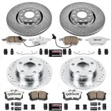 Power Stop 99-04 Audi A6 Quattro Front & Rear Z26 Street Warrior Brake Kit (1x psbK4845-26, 1x psbK636-26) thumbnail 3