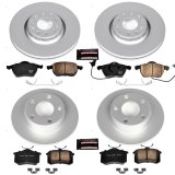 Power Stop 99-04 Audi A6 Quattro Front & Rear Z23 Evolution Sport Coated Brake Kit (1x psbCRK4845, 1x psbCRK636) thumbnail 1