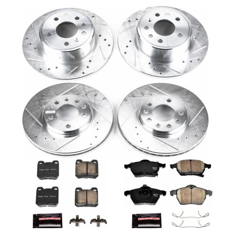 Power Stop 99-03 Saab 9-3 Front & Rear Z23 Evolution Sport Brake Kit (1x psbK834, 1x psbK831) thumbnail 5