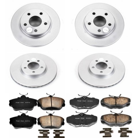 Power Stop 96-99 Ford Taurus Front & Rear Z17 Evolution Geomet Coated Brake Kit (1x psbCRK1298, 1x psbCRK1318) thumbnail 4