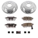 Power Stop 94-01 Acura Integra Front & Rear Z26 Street Warrior Brake Kit (1x psbK408-26, 1x psbK692-26) thumbnail 7